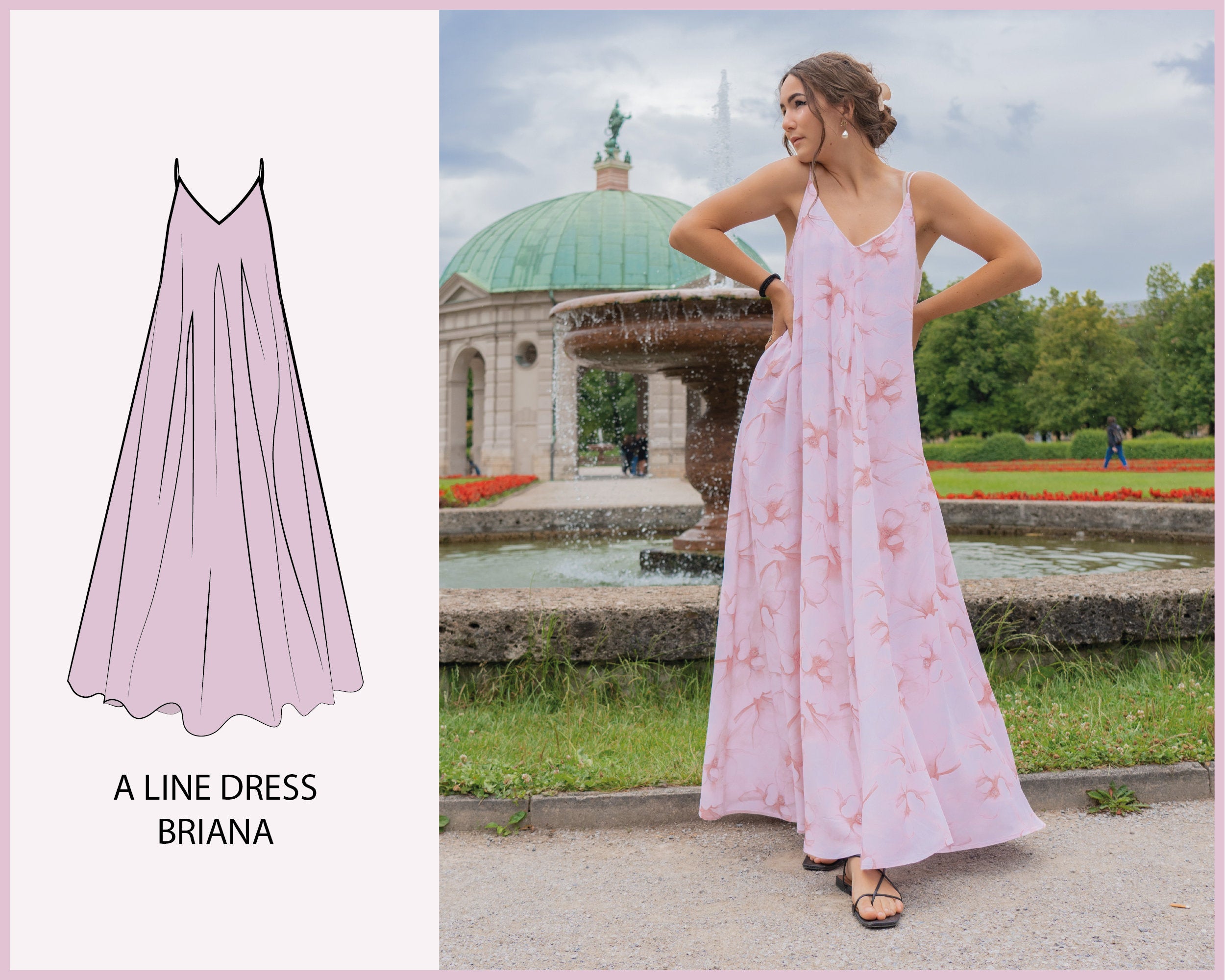 PATTERN - A Line Dress BRIANA
