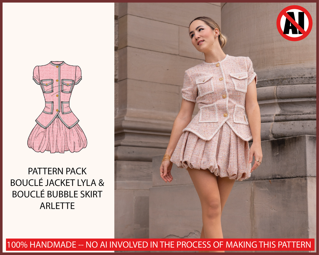 PATTERN PACK: Bouclé Jacket LYLA & Bouclé Bubble Skirt ARLETTE - THISISKACHI