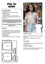 PATTERN - Baby Tee WENDY - THISISKACHI