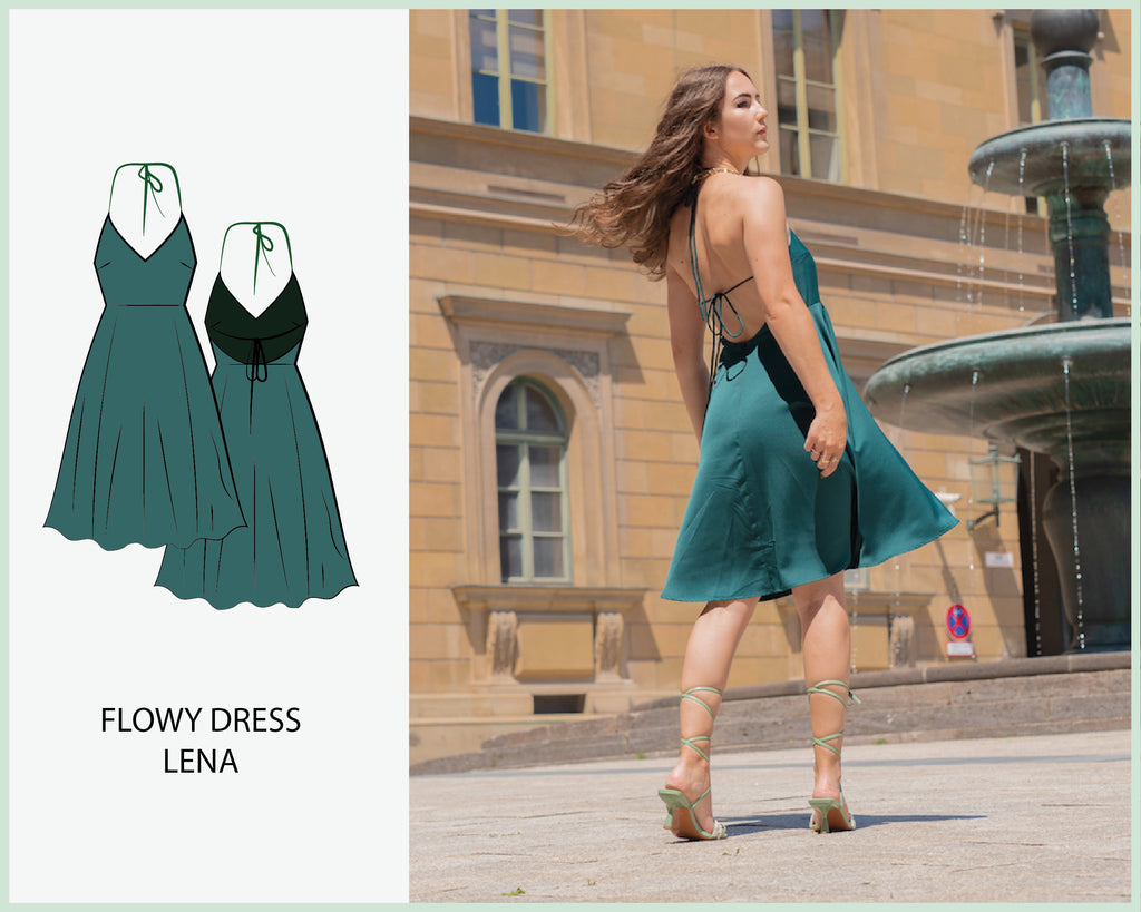 PATTERN - Flowy Dress LENA - THISISKACHI