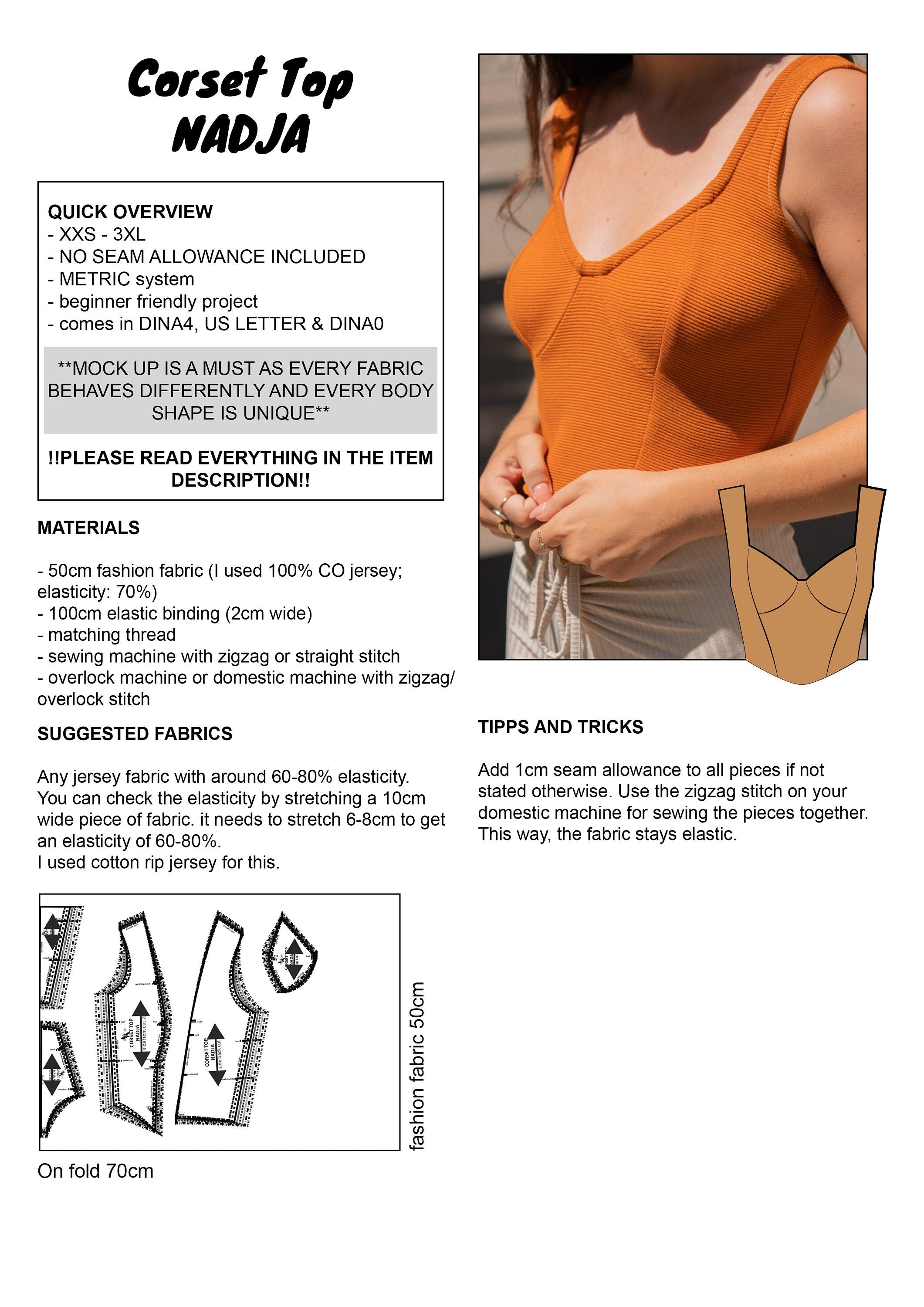 PATTERN - Corset Top NADJA - THISISKACHI