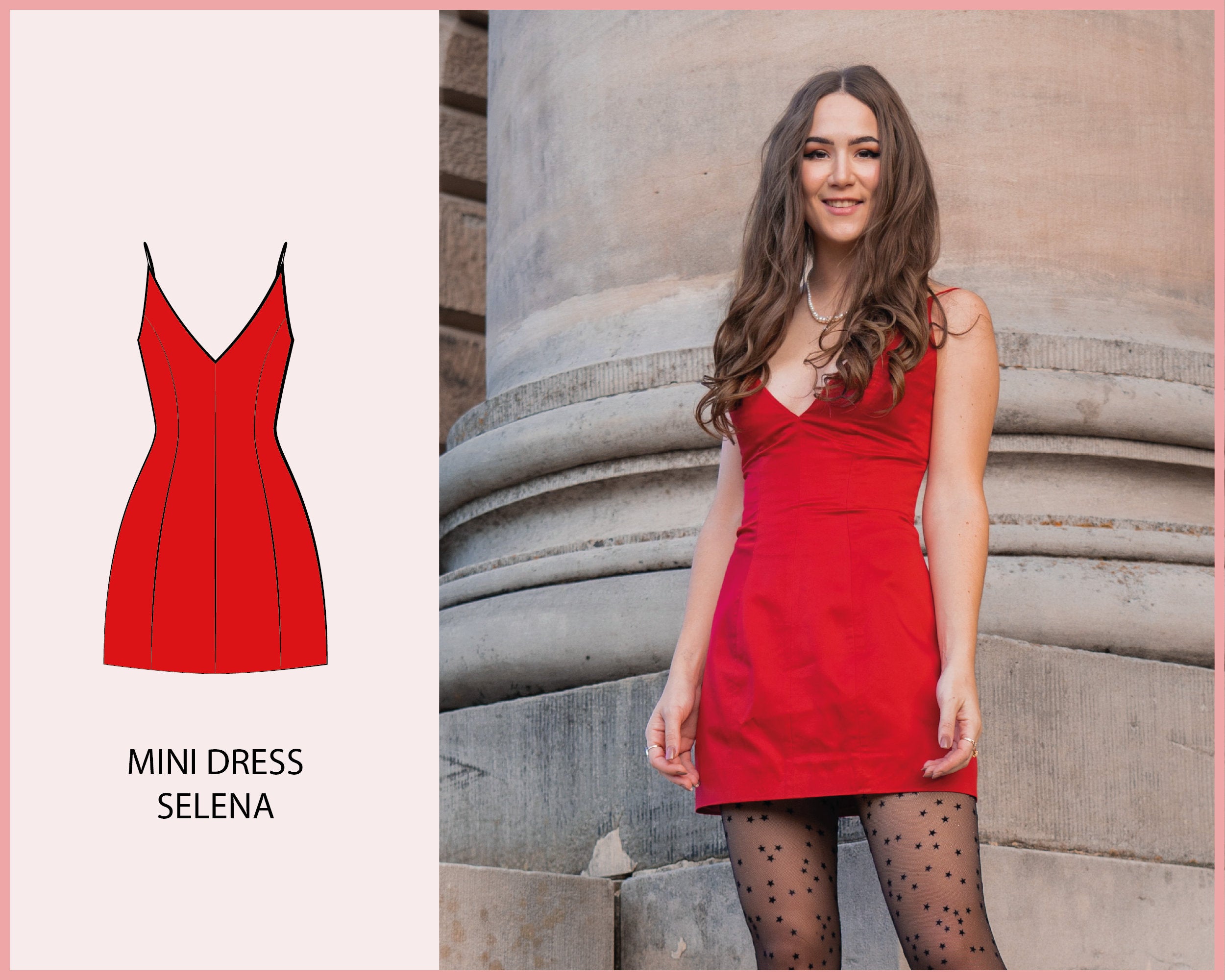 PATTERN - Mini Dress SELENA - THISISKACHI