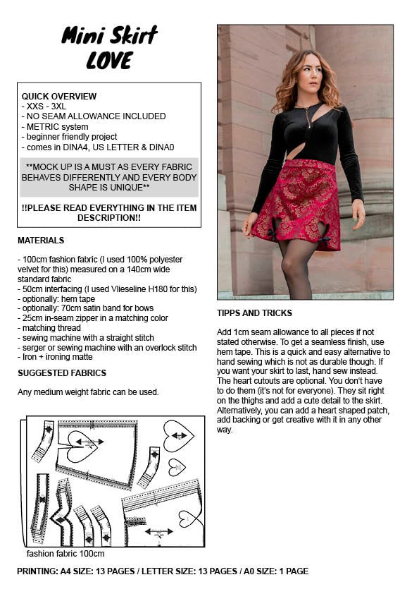 Pattern Bundle - Mini Skirt LOVE & Corset Top BLISS- THISISKACHI
