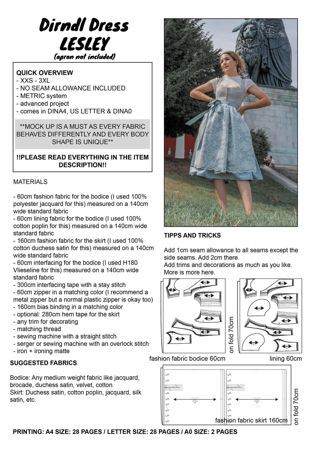 PATTERN - Dirndl Dress LESLEY - THISISKACHI
