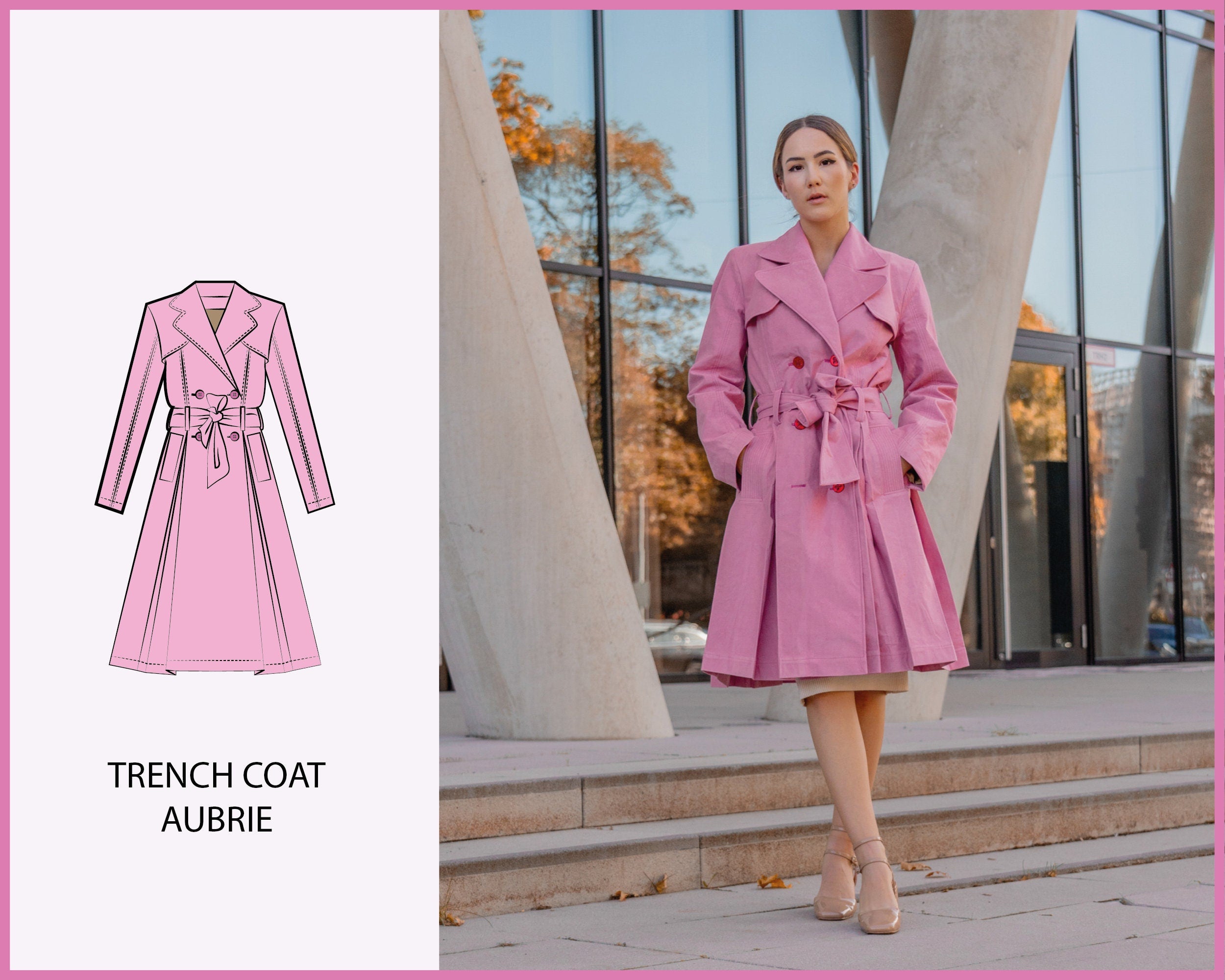 PATTERN - Trench Coat AUBRIE - THISISKACHI