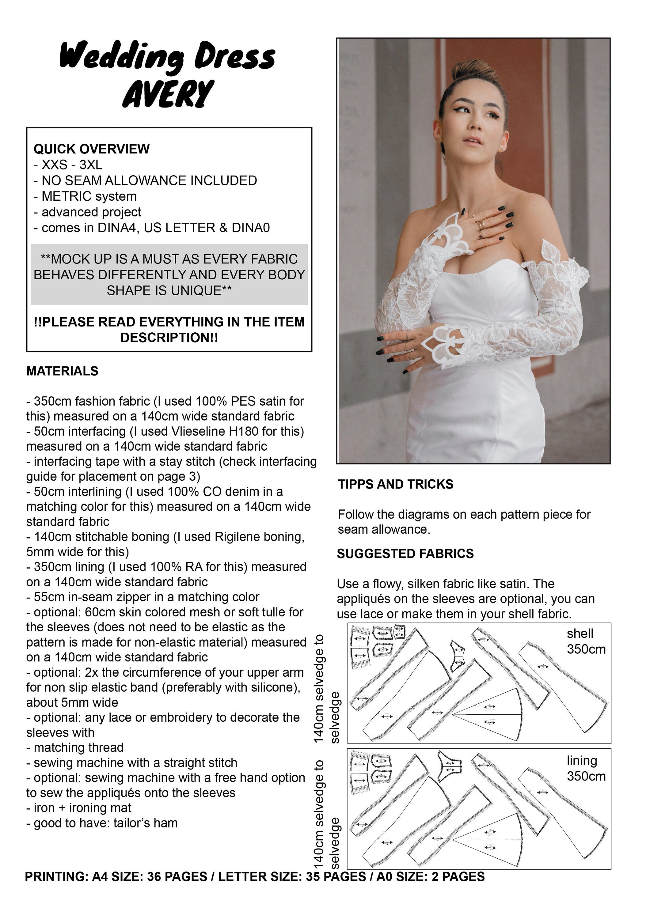 PATTERN - Wedding Dress AVERY - THISISKACHI