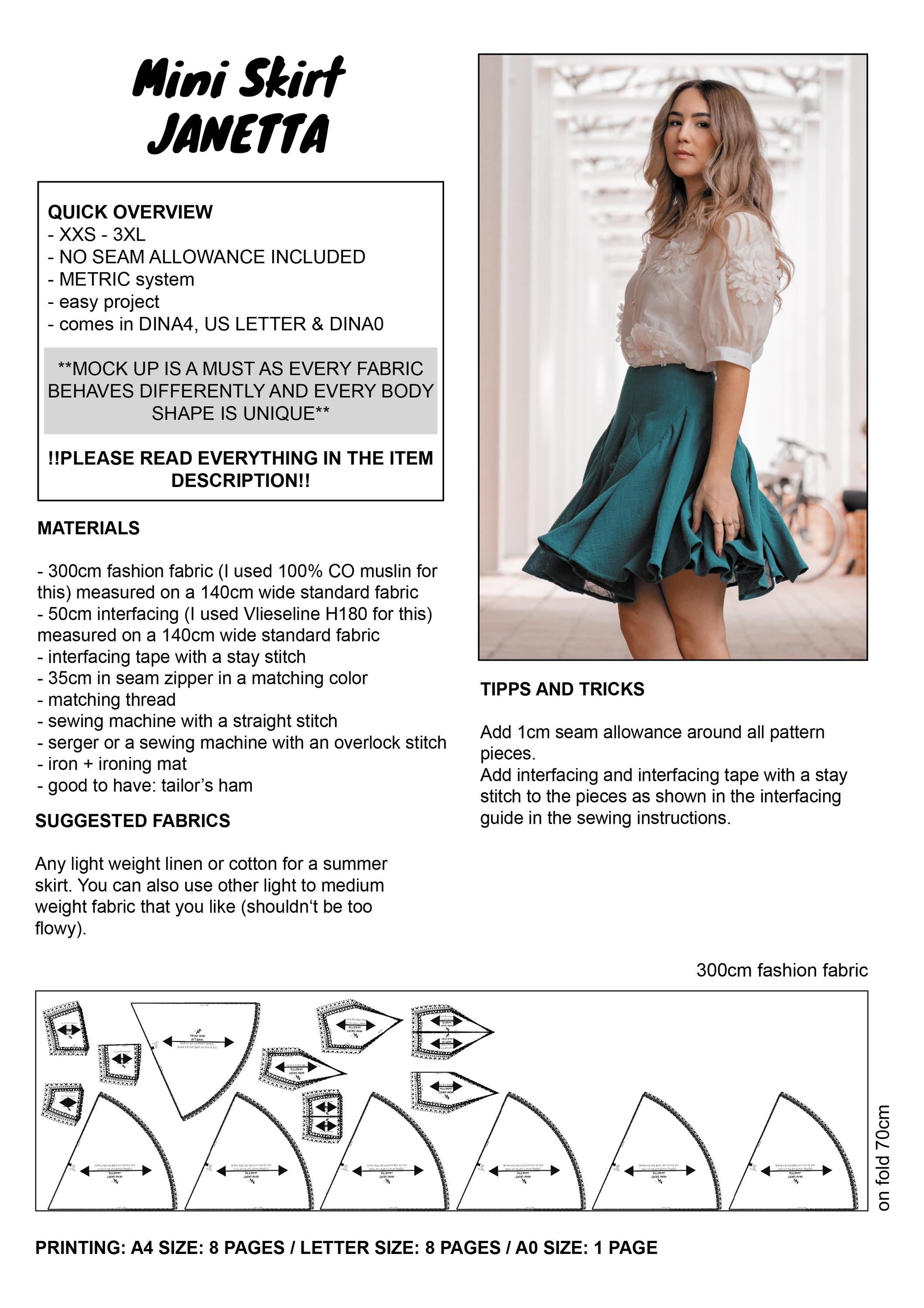 PATTERN - Mini Skirt JANETTA - THISISKACHI