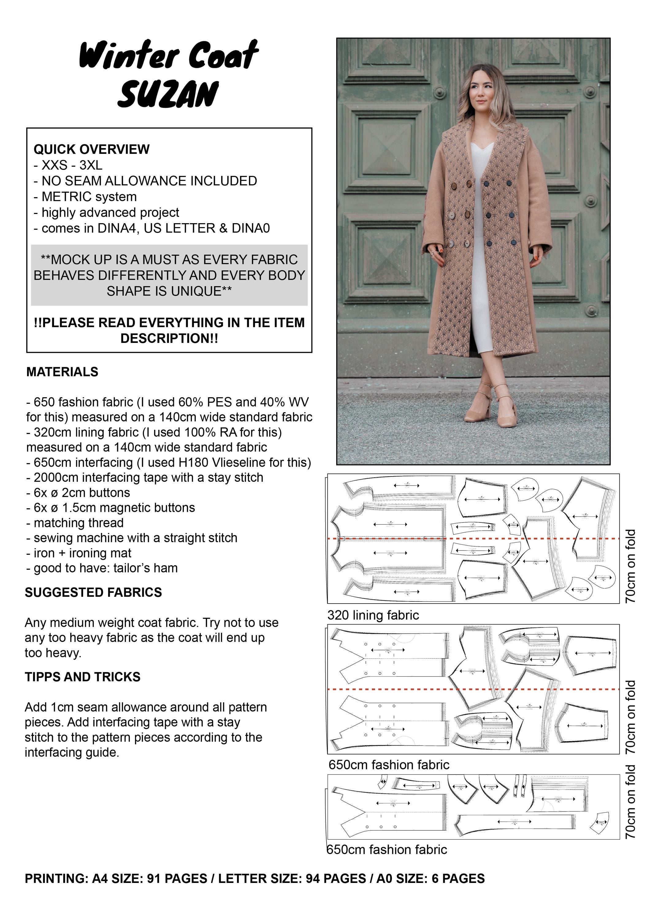 PATTERN - Winter Coat SUZAN - THISISKACHI