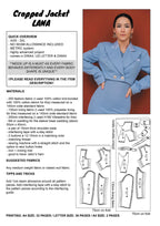 PATTERN - Cropped Jacket LANA - THISISKACHI