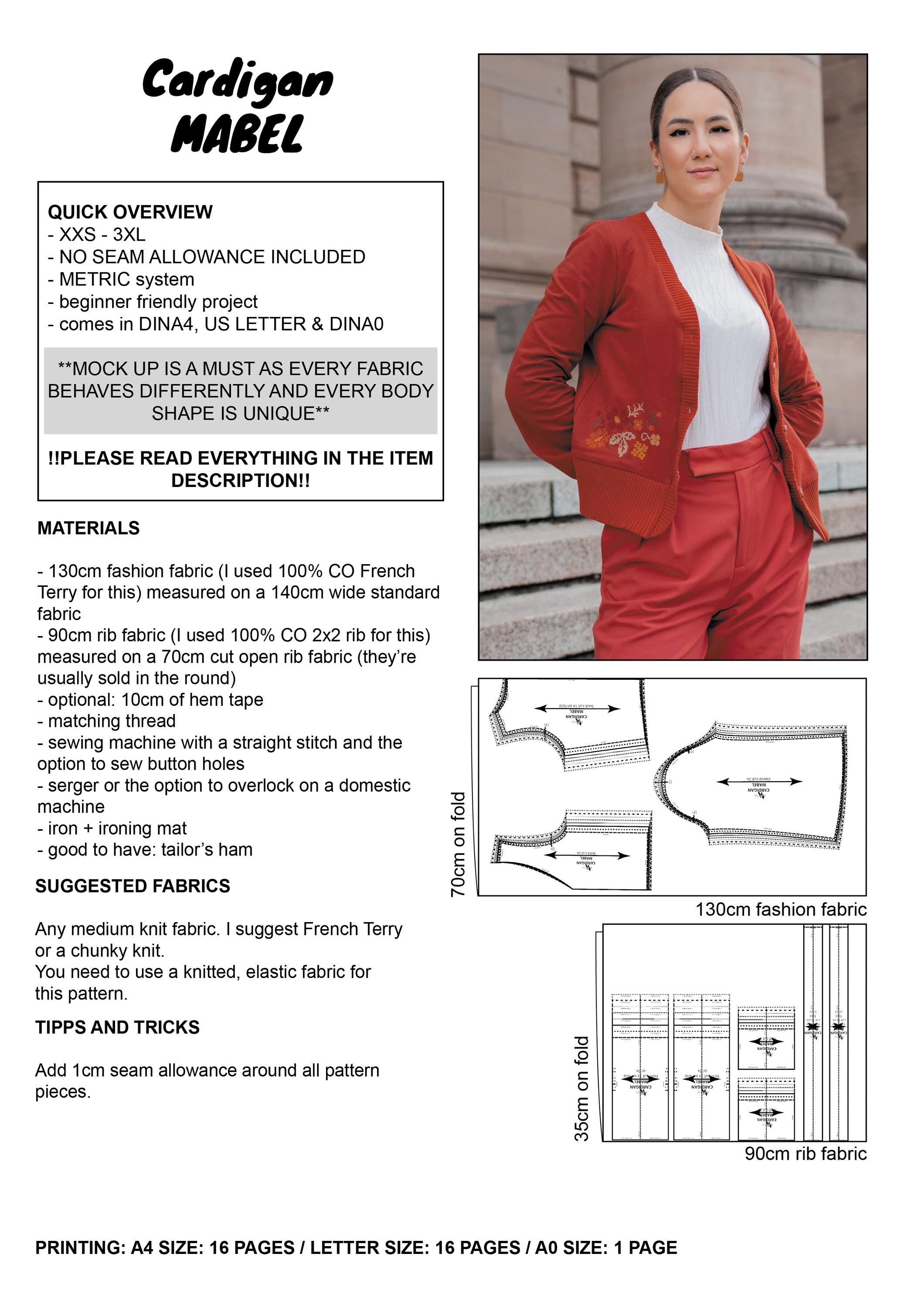 PATTERN - Cardigan MABEL - THISISKACHI