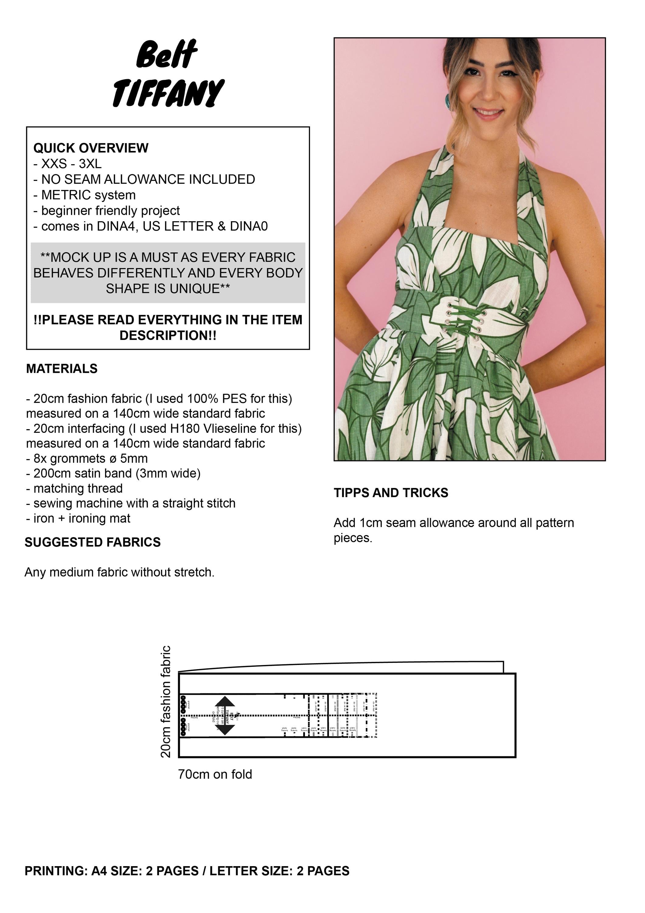 PATTERN - Belt TIFFANY - THISISKACHI