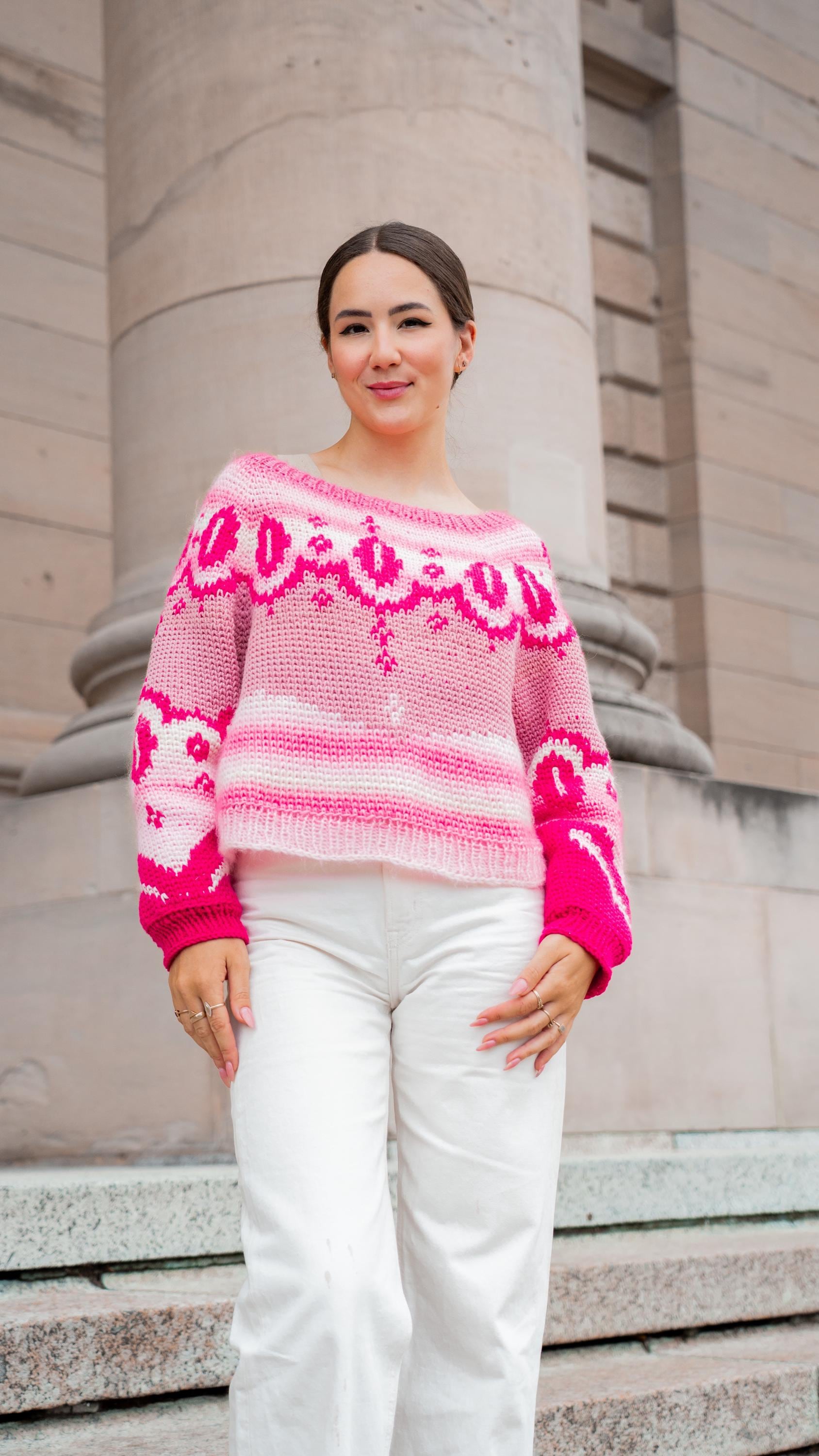PATTERN - Crochet Sweater ERIKA - THISISKACHI