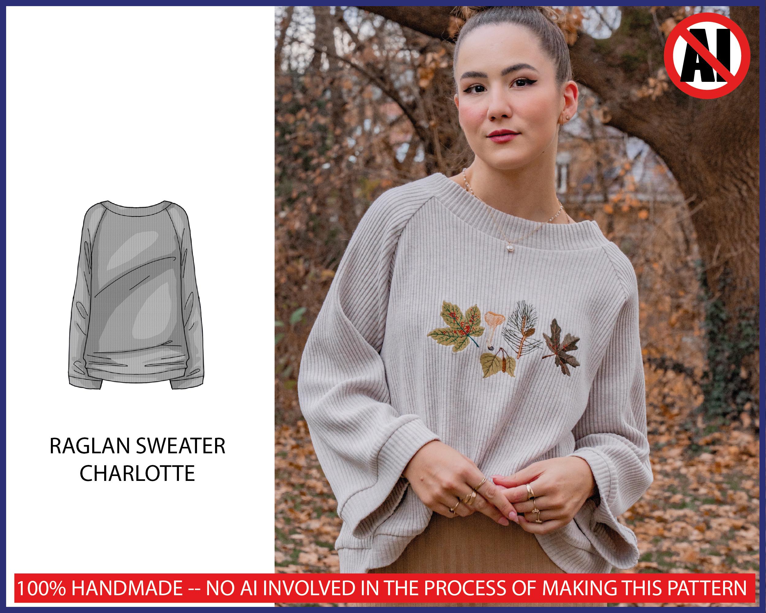 PATTERN - Raglan Sweater CHARLOTTE - THISISKACHI