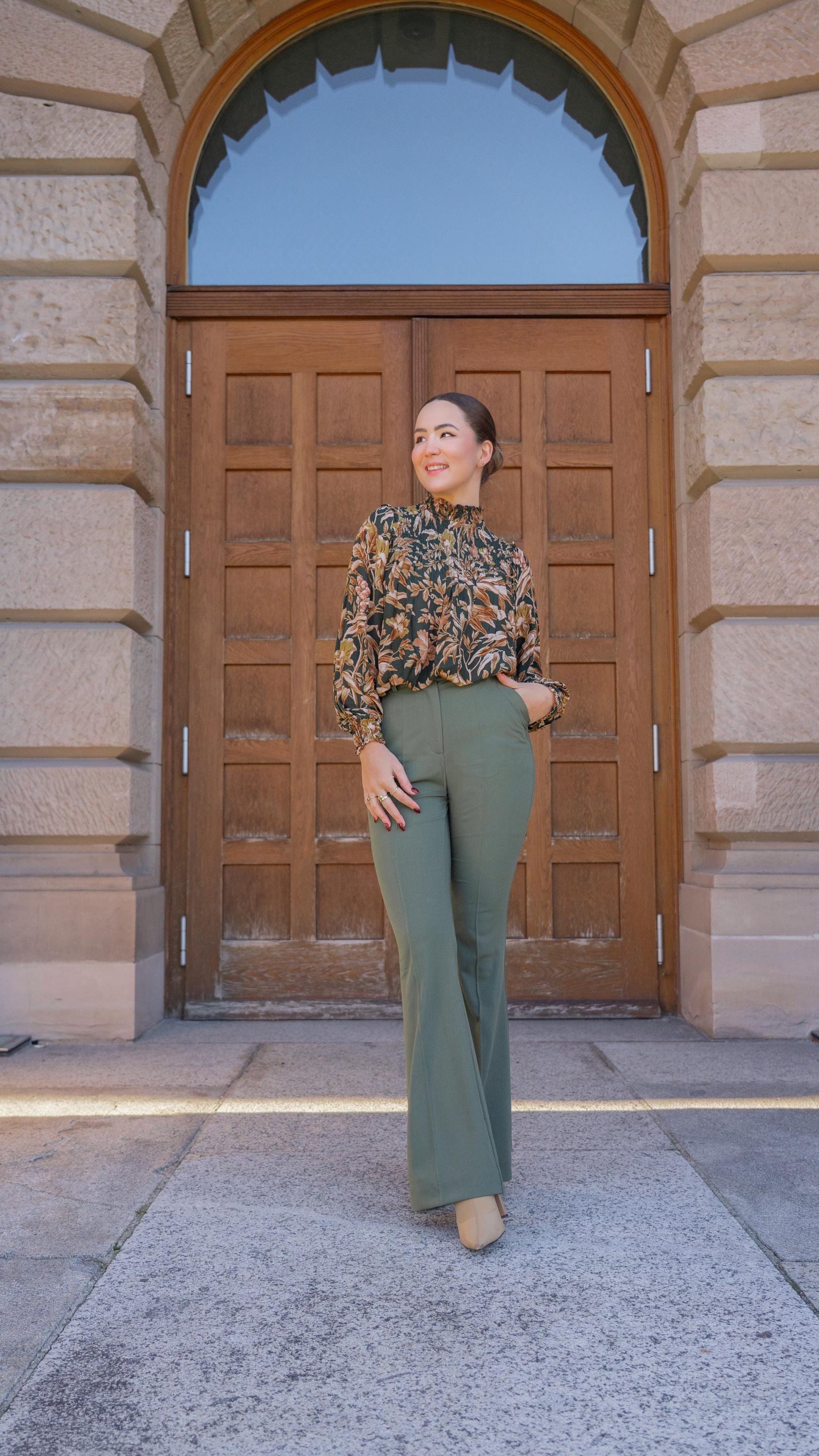 PATTERN - Bell Bottom Pants (Part of 3 Piece Suit ELYSSE) - THISISKACHI